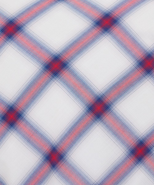 HIDEAWAYS NICOLE（ハイダウェイニコル）の「オンブレチェックショートレギュラー半袖シャツ（シャツ/ブラウス・メンズ・ブラック×ホワイト/トリコロール/ホワイト×ブルー・LARGE/MEDIUM/X-LARGE）」の16枚目の写真