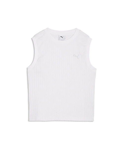 PUMA（プーマ）の「PUMA プーマ ウィメンズ HER コンフォート タンクトップ（その他トップス・レディース・ホワイト/ブラック・LARGE/MEDIUM/SMALL/X-LARGE）」の8枚目の写真