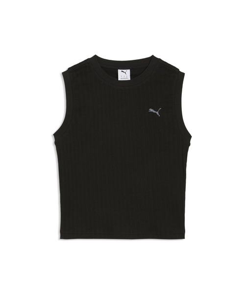 PUMA（プーマ）の「PUMA プーマ ウィメンズ HER コンフォート タンクトップ（その他トップス・レディース・ホワイト/ブラック・LARGE/MEDIUM/SMALL/X-LARGE）」の4枚目の写真
