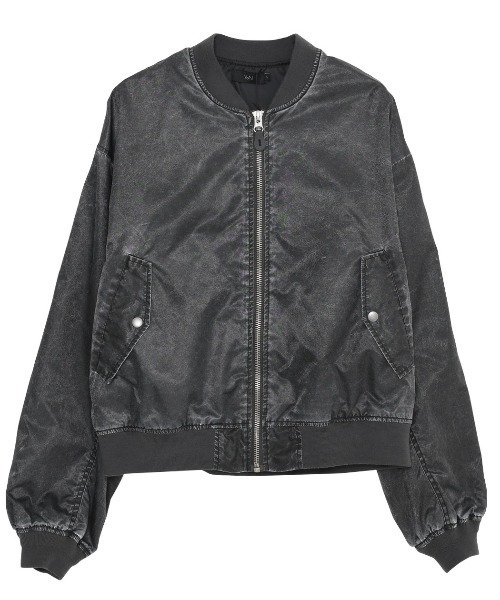 SILVER BULLET(シルバーバレット)の「『SILVER BULLET SELECT/シルバーバレットセレクト』製品染めMA-1JKT(MA-1・メンズ・ライトグレー/ブラック・L/M)」の13枚目の写真