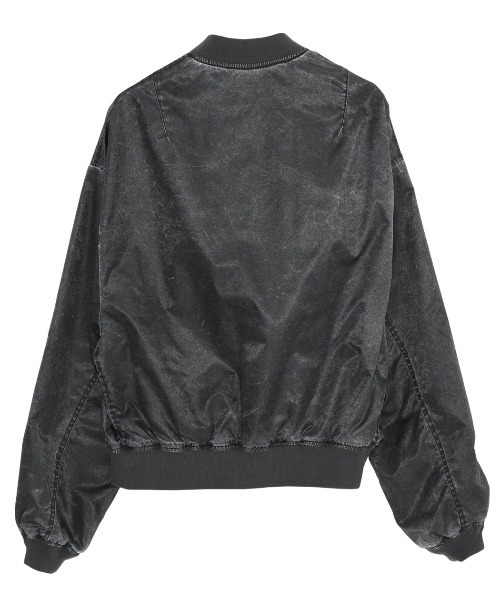 SILVER BULLET(シルバーバレット)の「『SILVER BULLET SELECT/シルバーバレットセレクト』製品染めMA-1JKT(MA-1・メンズ・ライトグレー/ブラック・L/M)」の14枚目の写真