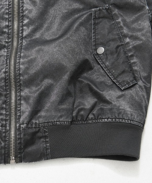 SILVER BULLET(シルバーバレット)の「『SILVER BULLET SELECT/シルバーバレットセレクト』製品染めMA-1JKT(MA-1・メンズ・ライトグレー/ブラック・L/M)」の19枚目の写真