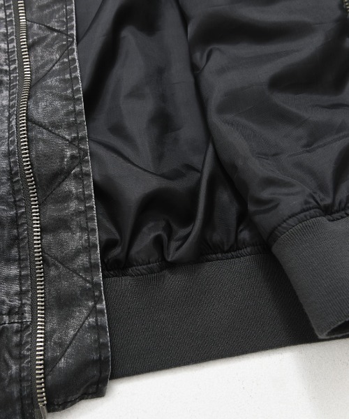 SILVER BULLET(シルバーバレット)の「『SILVER BULLET SELECT/シルバーバレットセレクト』製品染めMA-1JKT(MA-1・メンズ・ライトグレー/ブラック・L/M)」の20枚目の写真