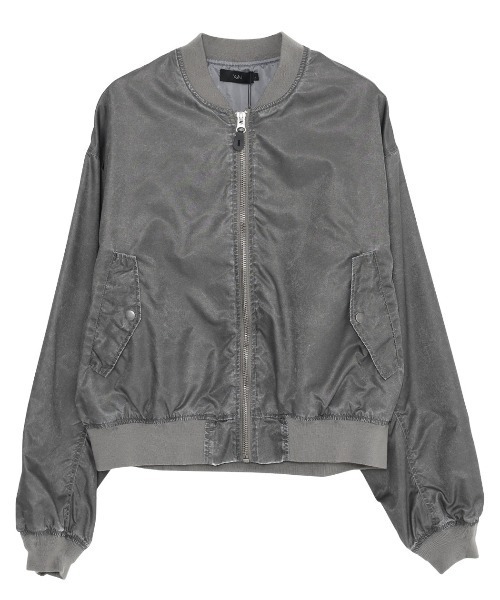 SILVER BULLET(シルバーバレット)の「『SILVER BULLET SELECT/シルバーバレットセレクト』製品染めMA-1JKT(MA-1・メンズ・ライトグレー/ブラック・L/M)」の15枚目の写真