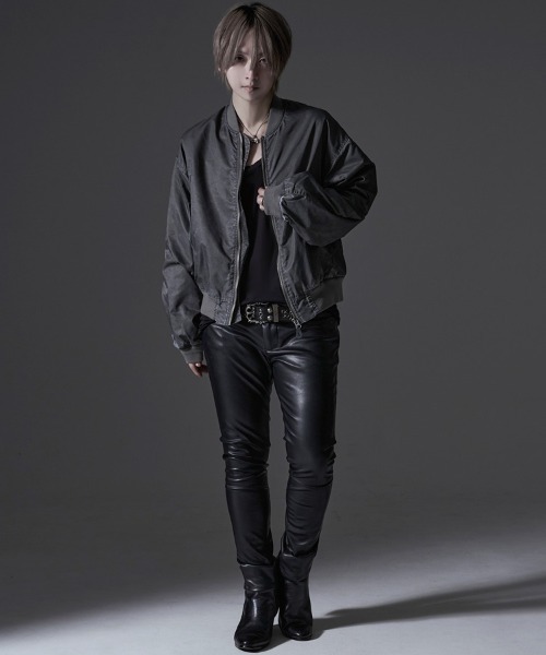 SILVER BULLET(シルバーバレット)の「『SILVER BULLET SELECT/シルバーバレットセレクト』製品染めMA-1JKT(MA-1・メンズ・ライトグレー/ブラック・L/M)」の9枚目の写真