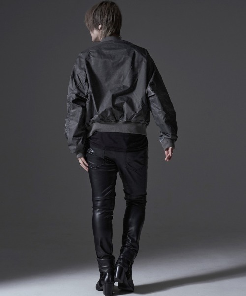 SILVER BULLET(シルバーバレット)の「『SILVER BULLET SELECT/シルバーバレットセレクト』製品染めMA-1JKT(MA-1・メンズ・ライトグレー/ブラック・L/M)」の11枚目の写真