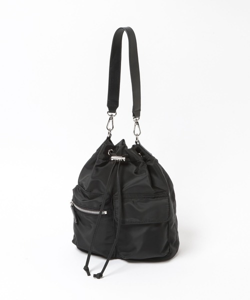 LOWRYS FARM（ローリーズファーム）の「ポケツキキンチャクＢＡＧ 675929（ショルダーバッグ・レディース・アイボリー/ブラック・FREE）」の6枚目の写真