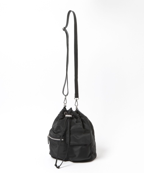LOWRYS FARM（ローリーズファーム）の「ポケツキキンチャクＢＡＧ 675929（ショルダーバッグ・レディース・アイボリー/ブラック・FREE）」の10枚目の写真