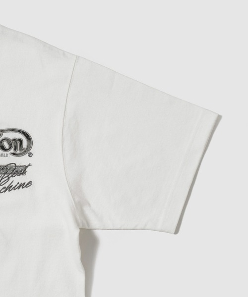 Norton(ノートン)の「【Norton/ノートン】 ボタニカル柄ロゴ刺繍 クルーネック 半袖Tシャツ(Tシャツ/カットソー・メンズ・ブラック/ホワイト・XL/L/M)」の8枚目の写真