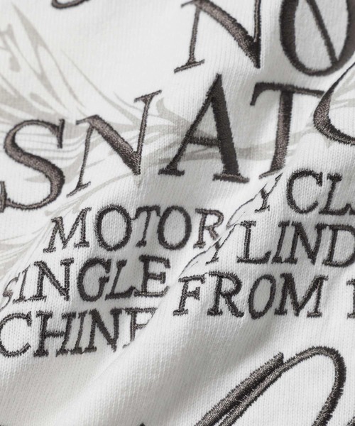 Norton(ノートン)の「【Norton/ノートン】 ボタニカル柄ロゴ刺繍 クルーネック 半袖Tシャツ(Tシャツ/カットソー・メンズ・ブラック/ホワイト・XL/L/M)」の10枚目の写真