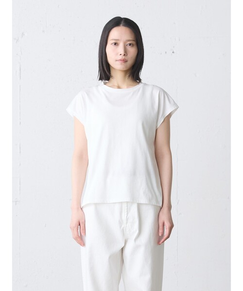 MidiUmi(ミディウミ)の「MidiUmi フレンチスリーブプルオーバー(Tシャツ/カットソー・レディース・オフホワイト・FREE)」の1枚目の写真