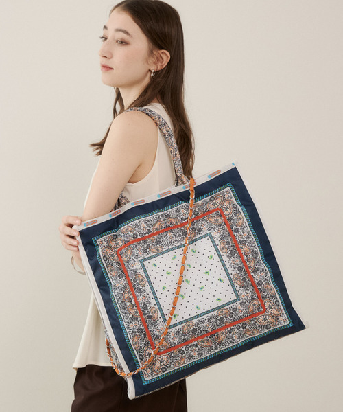 LG CHAIN TOTE サンリットガーデンバンダナ（トートバッグ