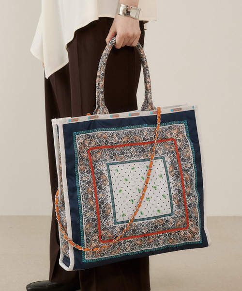 セール】LG CHAIN TOTE サンリットガーデンバンダナ（トートバッグ