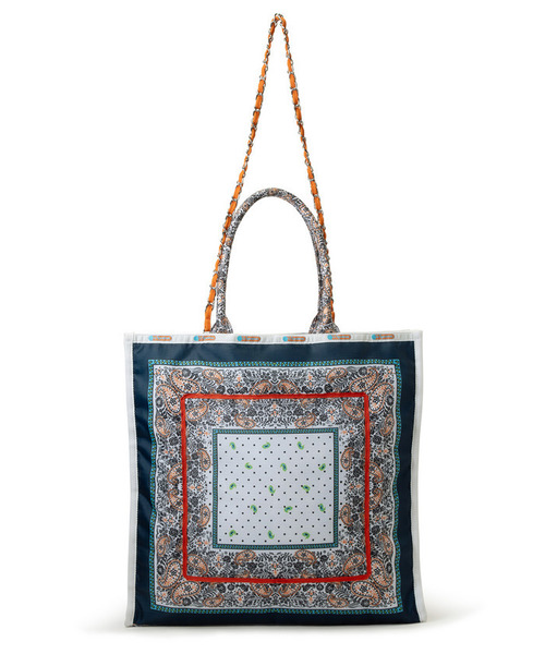 LeSportsac(レスポートサック)の「LG CHAIN TOTE サンリットガーデンバンダナ(トートバッグ・レディース・オレンジ・FREE)」の8枚目の写真