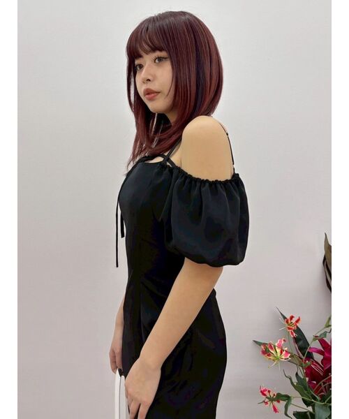EVRIS（エヴリス）の「ストラップデザインワンピース（ワンピース・レディース・ブラック/ブルー/ブラウン・FREE）」の20枚目の写真