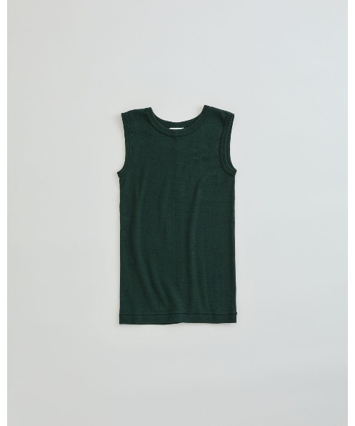 THE SHINZONE（ザ　シンゾーン）の「CIRCULAR RIB SLEEVELESS 24MMSCU07（タンクトップ・レディース・グレー/ホワイト/グリーン/ブラック・FREE）」の4枚目の写真