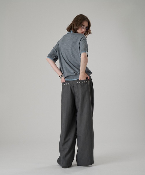 ONCILY(オンシェリー)の「HEART PATCH STUDS STRAIGHT SLACKS / ハートパッチスタッズストレートスラックス(スラックス・メンズ・ブラック/グレー/ネイビー/ブラウン・SMALL/MEDIUM/LARGE)」の20枚目の写真