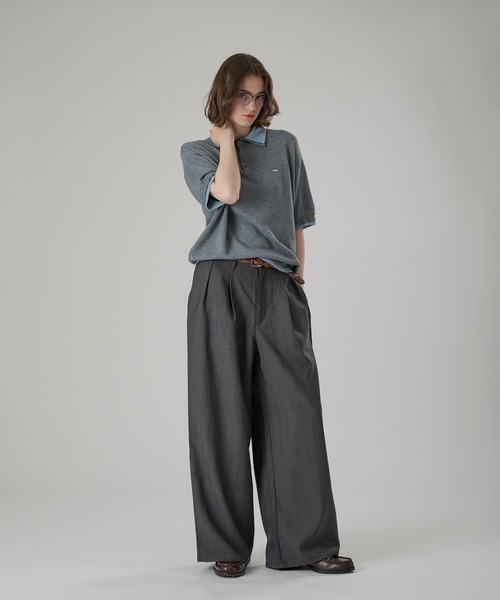 ONCILY(オンシェリー)の「HEART PATCH STUDS STRAIGHT SLACKS / ハートパッチスタッズストレートスラックス(スラックス・メンズ・ブラック/グレー・SMALL/MEDIUM/LARGE)」の22枚目の写真