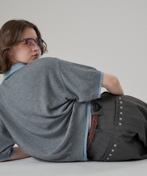 ONCILY(オンシェリー)の「HEART PATCH STUDS STRAIGHT SLACKS / ハートパッチスタッズストレートスラックス(スラックス・メンズ・ブラック/グレー/ネイビー/ブラウン・SMALL/MEDIUM/LARGE)」の21枚目の写真