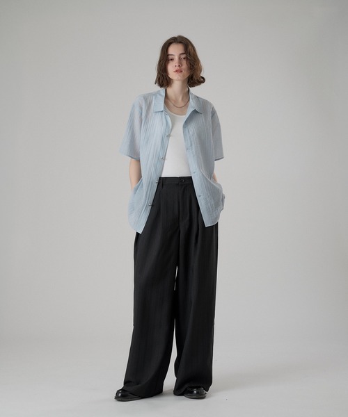 ONCILY(オンシェリー)の「HEART PATCH STUDS STRAIGHT SLACKS / ハートパッチスタッズストレートスラックス(スラックス・メンズ・ブラック/グレー・SMALL/MEDIUM/LARGE)」の10枚目の写真