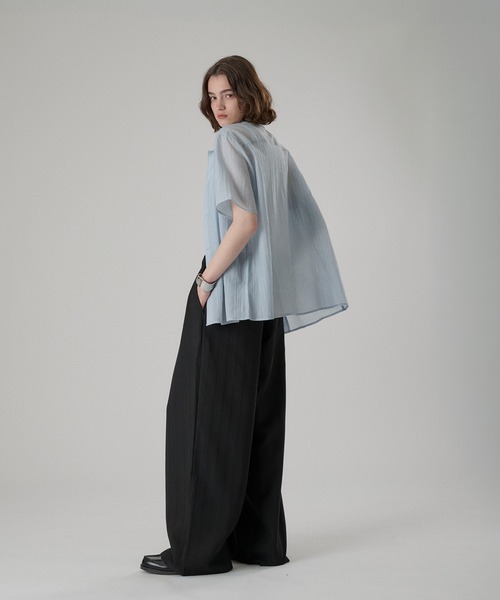 ONCILY(オンシェリー)の「HEART PATCH STUDS STRAIGHT SLACKS / ハートパッチスタッズストレートスラックス(スラックス・メンズ・ブラック/グレー・SMALL/MEDIUM/LARGE)」の11枚目の写真