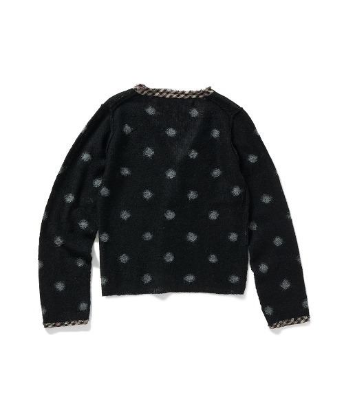 PERVERZE(パーバーズ)の「Jacquard Dot Knit Cardigan(カーディガン/ボレロ・レディース・ホワイト/ブラック・FREE)」の4枚目の写真
