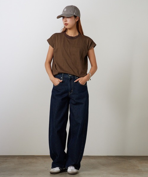 Garance et VioLette(ギャランスエトヴィオレット)の「Garance et VioLette/ギャランスエトヴィオレット フレンチスリーブTEE 半袖Tシャツ 秋 秋服 2026年秋冬(Tシャツ/カットソー・レディース・ネイビー/ブラウン/カーキ・1)」の12枚目の写真