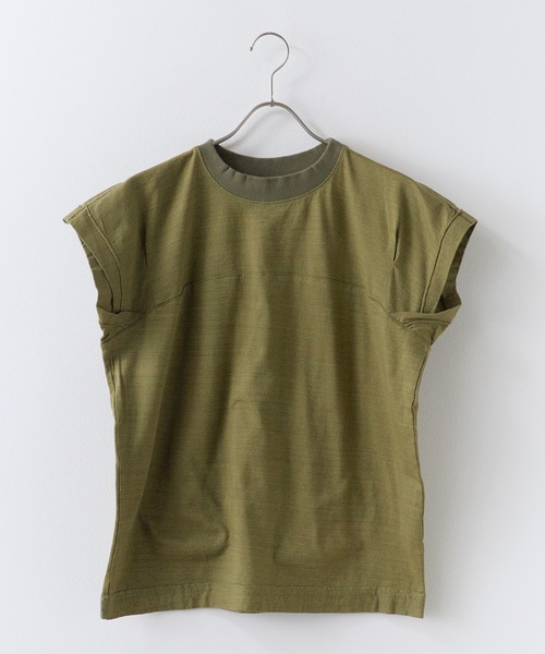 Garance et VioLette(ギャランスエトヴィオレット)の「Garance et VioLette/ギャランスエトヴィオレット フレンチスリーブTEE 半袖Tシャツ 秋 秋服 2026年秋冬(Tシャツ/カットソー・レディース・ネイビー/ブラウン/カーキ・1)」の15枚目の写真