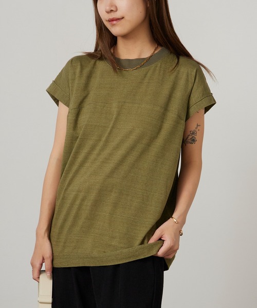Garance et VioLette(ギャランスエトヴィオレット)の「Garance et VioLette/ギャランスエトヴィオレット フレンチスリーブTEE 半袖Tシャツ 秋 秋服 2026年秋冬(Tシャツ/カットソー・レディース・ネイビー/ブラウン/カーキ・1)」の16枚目の写真
