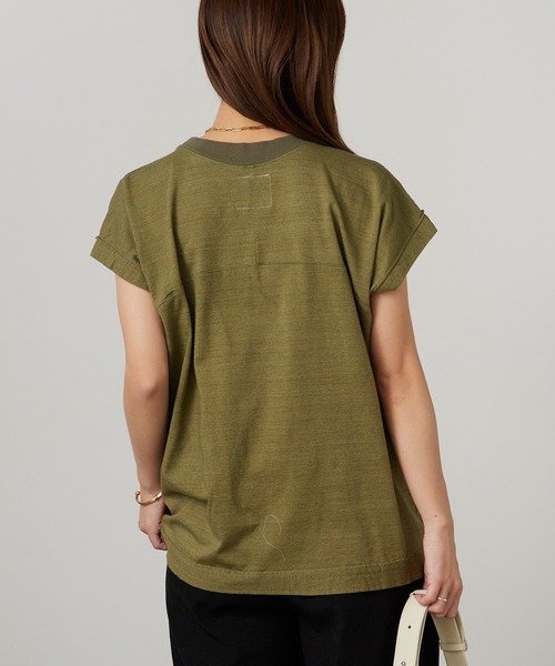 Garance et VioLette(ギャランスエトヴィオレット)の「Garance et VioLette/ギャランスエトヴィオレット フレンチスリーブTEE 半袖Tシャツ 秋 秋服 2026年秋冬(Tシャツ/カットソー・レディース・ネイビー/ブラウン/カーキ・1)」の17枚目の写真