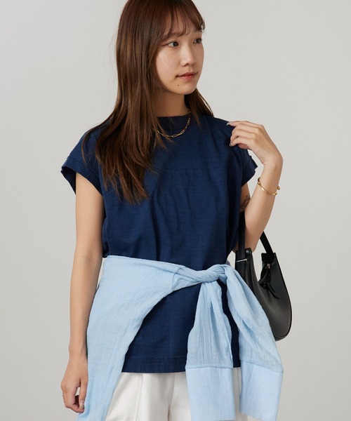 Garance et VioLette(ギャランスエトヴィオレット)の「Garance et VioLette/ギャランスエトヴィオレット フレンチスリーブTEE 半袖Tシャツ 秋 秋服 2026年秋冬(Tシャツ/カットソー・レディース・ネイビー/ブラウン/カーキ・1)」の22枚目の写真