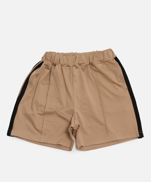 chil2(チルツー)の「脇ライン ストレッチ ピンタック ハーフパンツ(スウェットパンツ・キッズ・チャコールグレー/ベージュ/ネイビー/ブラック・120cm/90cm/150cm/140cm/110cm/130cm/100cm)」の5枚目の写真