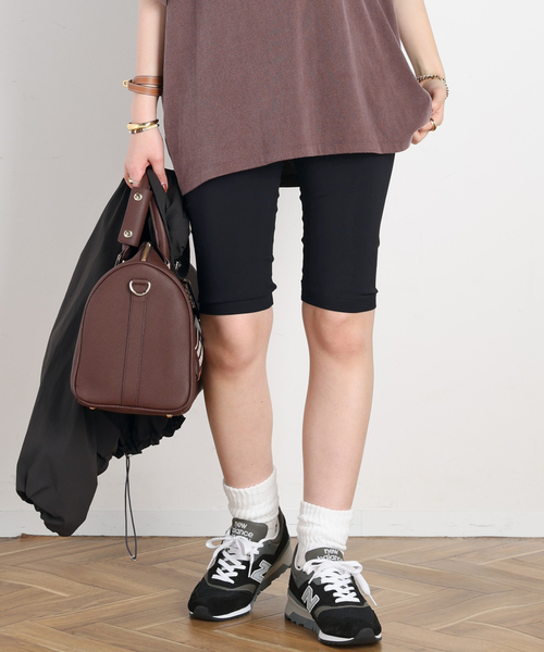 AMERICANA(アメリカーナ)の「【AMERICANA/アメリカーナ】別注EMBROIDERY BIKER SHORTS(その他パンツ・レディース・ブラック・FREE)」の1枚目の写真