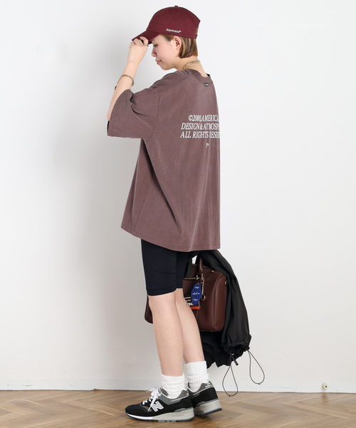 AMERICANA(アメリカーナ)の「【AMERICANA/アメリカーナ】別注EMBROIDERY BIKER SHORTS(その他パンツ・レディース・ブラック・FREE)」の5枚目の写真