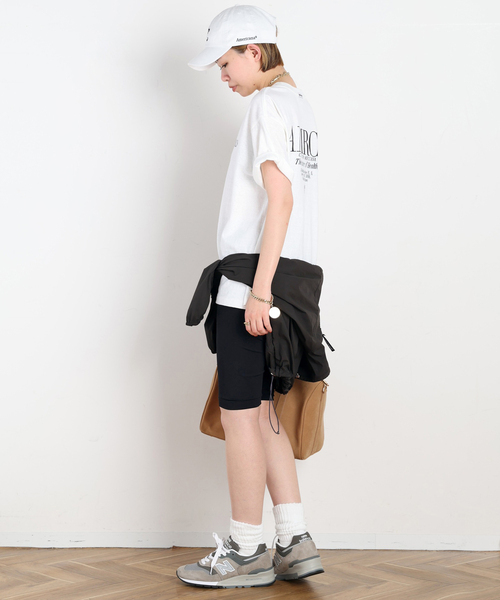 AMERICANA(アメリカーナ)の「【AMERICANA/アメリカーナ】別注EMBROIDERY BIKER SHORTS(その他パンツ・レディース・ブラック・FREE)」の14枚目の写真