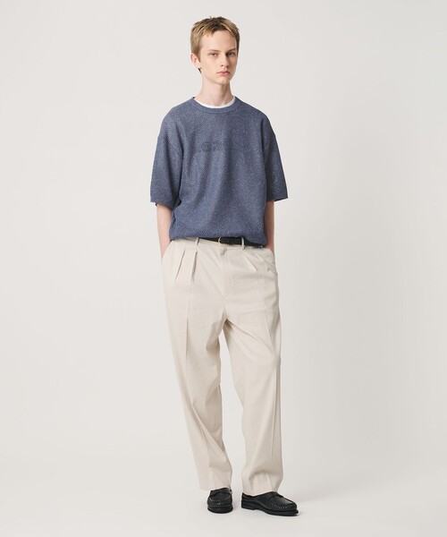 BEAUTY&YOUTH UNITED ARROWS(ビューティーアンドユースユナイテッドアローズ)の「ダイアゴナル ウェーブ パターン クルーネック ニット(ニット/セーター・メンズ・ダークグレー/ライトグレー/コバルトブルー・XL/M/S/L)」の9枚目の写真
