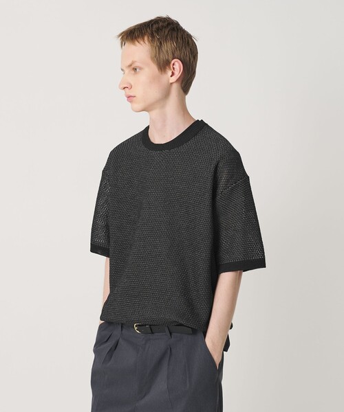 BEAUTY&YOUTH UNITED ARROWS(ビューティーアンドユースユナイテッドアローズ)の「ダイアゴナル ウェーブ パターン クルーネック ニット(ニット/セーター・メンズ・ダークグレー/ライトグレー/コバルトブルー・XL/M/S/L)」の10枚目の写真