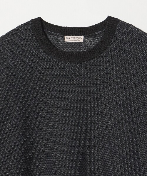 BEAUTY&YOUTH UNITED ARROWS(ビューティーアンドユースユナイテッドアローズ)の「ダイアゴナル ウェーブ パターン クルーネック ニット(ニット/セーター・メンズ・ダークグレー/ライトグレー/コバルトブルー・XL/M/S/L)」の6枚目の写真