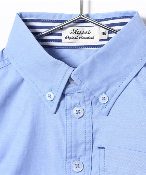 Tappet（タペット）の「[110-150］シャンブレーボタンダウンシャツ（シャツ/ブラウス・キッズ・ブルー/オフホワイト/ピンク・120cm/110cm/130cm/140cm/150cm）」の5枚目の写真
