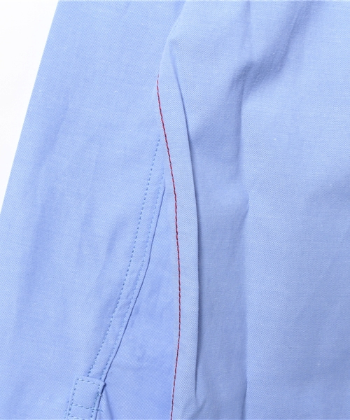 Tappet（タペット）の「[110-150］シャンブレーボタンダウンシャツ（シャツ/ブラウス・キッズ・ブルー/オフホワイト/ピンク・120cm/110cm/130cm/140cm/150cm）」の8枚目の写真