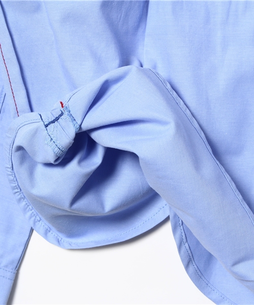 Tappet（タペット）の「[110-150］シャンブレーボタンダウンシャツ（シャツ/ブラウス・キッズ・ブルー/オフホワイト/ピンク・120cm/110cm/130cm/140cm/150cm）」の9枚目の写真