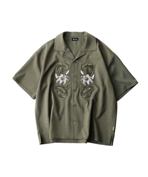 Subciety(サブサエティ)の「Lily shirt(シャツ/ブラウス・メンズ・オリーブ/ブラック/ホワイト・MEDIUM/SMALL/X-LARGE/LARGE)」の22枚目の写真