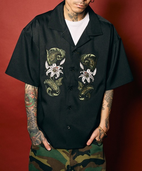 Subciety(サブサエティ)の「Lily shirt(シャツ/ブラウス・メンズ・オリーブ/ブラック/ホワイト・MEDIUM/SMALL/X-LARGE/LARGE)」の12枚目の写真