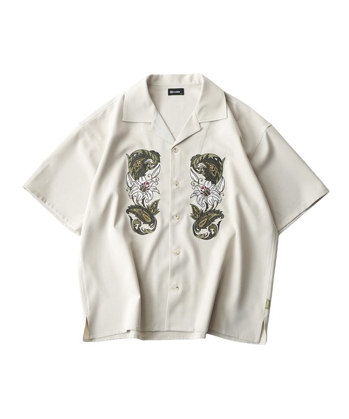 Subciety(サブサエティ)の「Lily shirt(シャツ/ブラウス・メンズ・オリーブ/ブラック/ホワイト・MEDIUM/SMALL/X-LARGE/LARGE)」の4枚目の写真