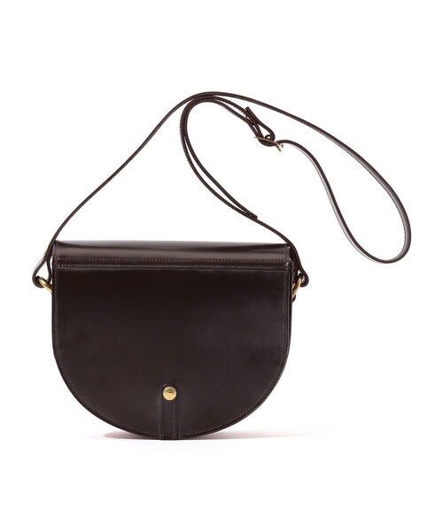 GLENROYAL(グレンロイヤル)の「【別注】GLENROYAL Saddle Shoulder Bag ブライドルレザー ショルダーバッグ(ショルダーバッグ・メンズ・ダークブラウン/ブラック・FREE)」の1枚目の写真