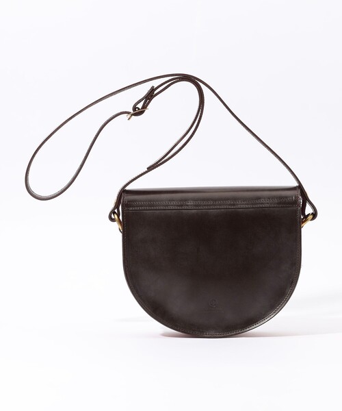 GLENROYAL(グレンロイヤル)の「【別注】GLENROYAL Saddle Shoulder Bag ブライドルレザー ショルダーバッグ(ショルダーバッグ・メンズ・ダークブラウン/ブラック・FREE)」の5枚目の写真