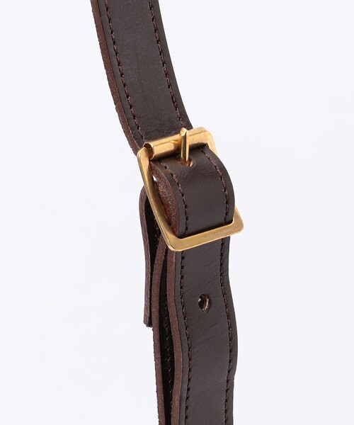 GLENROYAL(グレンロイヤル)の「【別注】GLENROYAL Saddle Shoulder Bag ブライドルレザー ショルダーバッグ(ショルダーバッグ・メンズ・ダークブラウン/ブラック・FREE)」の10枚目の写真