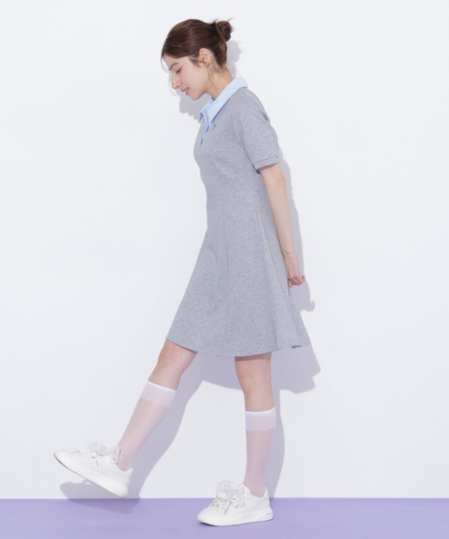 JILL by JILL STUART(ジルバイジルスチュアート)の「ポロ襟カットソーワンピース(ワンピース・レディース・グレー系その他/ブラック/グレー・FREE)」の21枚目の写真
