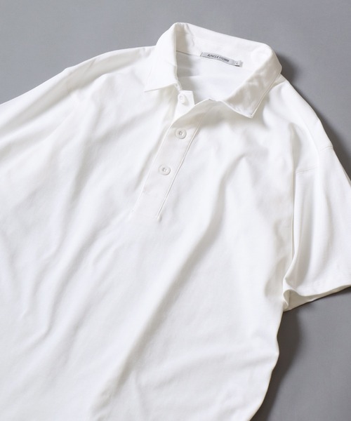 ANPAS(アンパス)の「Dry-Touch Cotton Polo-Shirt / 【吸水速乾 綿100%】ドライコットン 半袖ポロシャツ ラガーシャツ メンズ レディース トップス 春夏 カットソー 無地 シンプル 襟付き(ポロシャツ・メンズ・ホワイト/チャコールグレー/ブラック・L/M)」の2枚目の写真