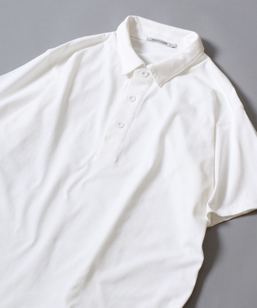 ANPAS(アンパス)の「Dry-Touch Cotton Polo-Shirt / 【吸水速乾 綿100%】ドライコットン 半袖ポロシャツ ラガーシャツ メンズ レディース トップス 春夏 カットソー 無地 シンプル 襟付き(ポロシャツ・メンズ・ホワイト/チャコールグレー/ブラック・L/M)」の4枚目の写真